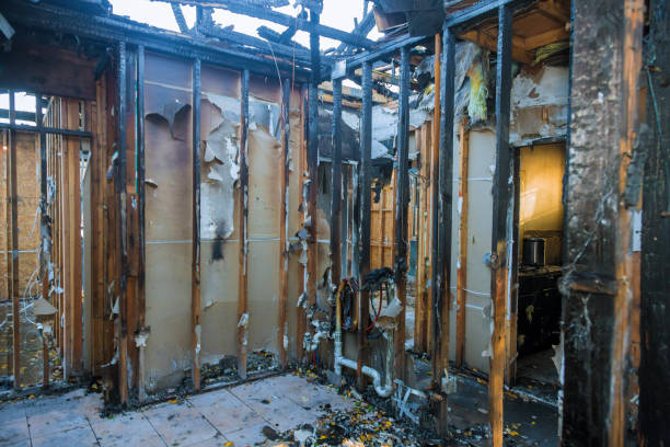 Professional Fire Damage Removal technician working in Pottstown, PA